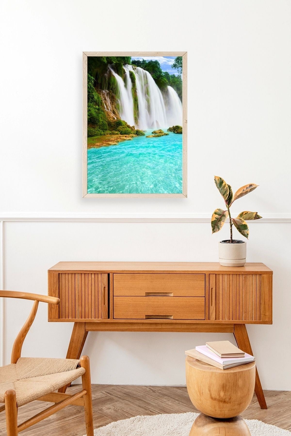 Manzara Doğa Ahşap Çerçeveli Tablo 17 x 23