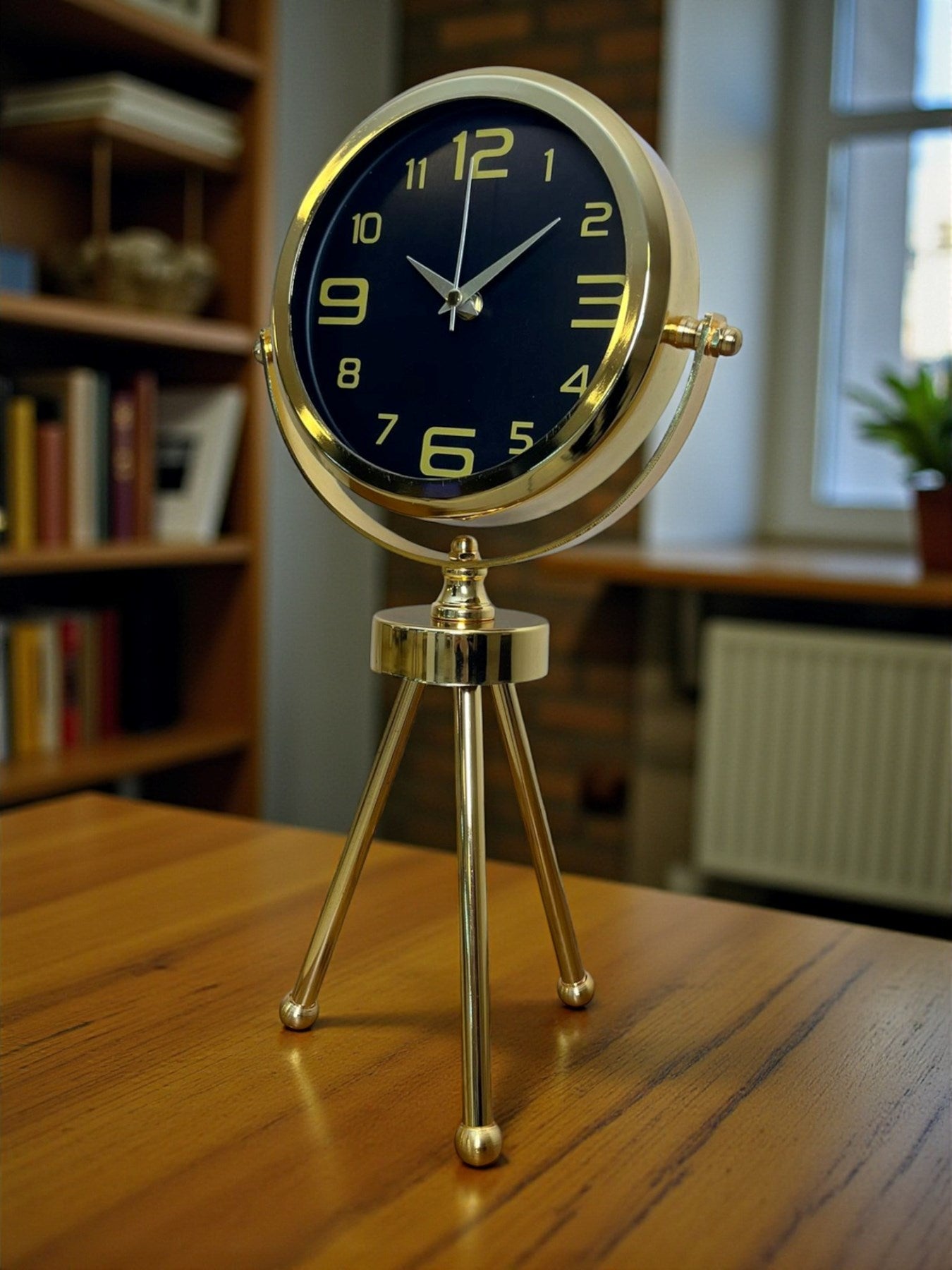 Zentime Gold Lüks Üç Ayaklı Masa Saati