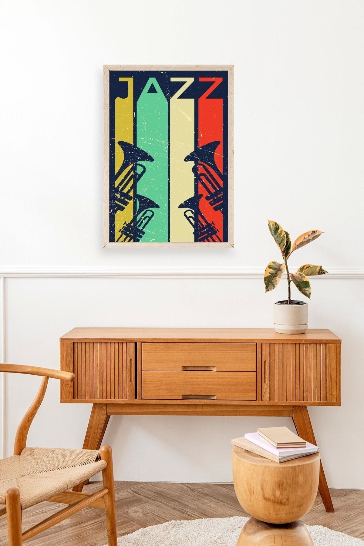 Jazz Ahşap Çerçeveli Tablo 30 x 42