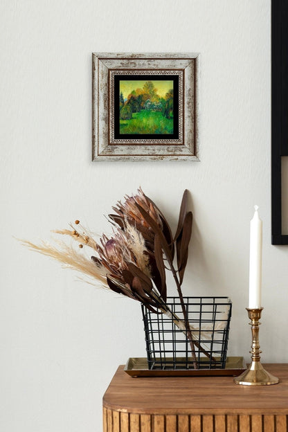 Van Gogh Çerçeveli Taş Tablo 20 cm