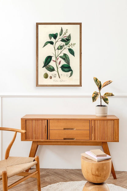 Yaprak Ahşap Çerçeveli Tablo 50 x 70