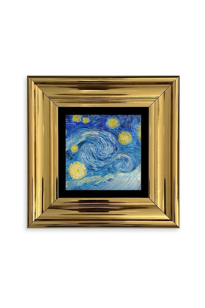 Van Gogh Çerçeveli Taş Tablo 20 cm