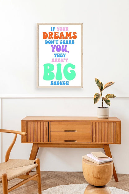 Motto Ahşap Çerçeveli Tablo 30 x 42