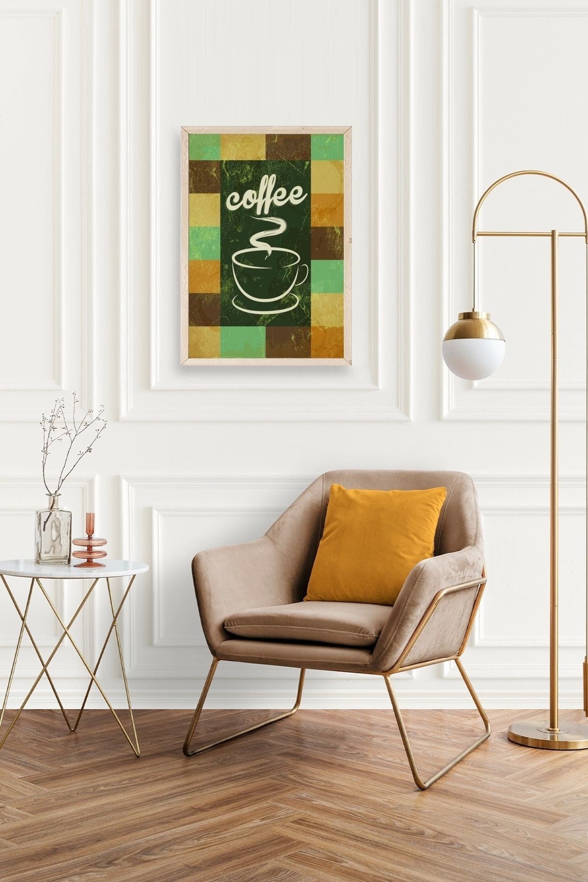 Kahve Ahşap Çerçeveli Tablo 30 x 42