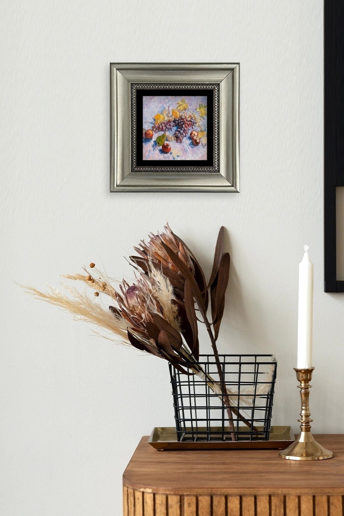 Van Gogh Çerçeveli Taş Tablo 20 cm