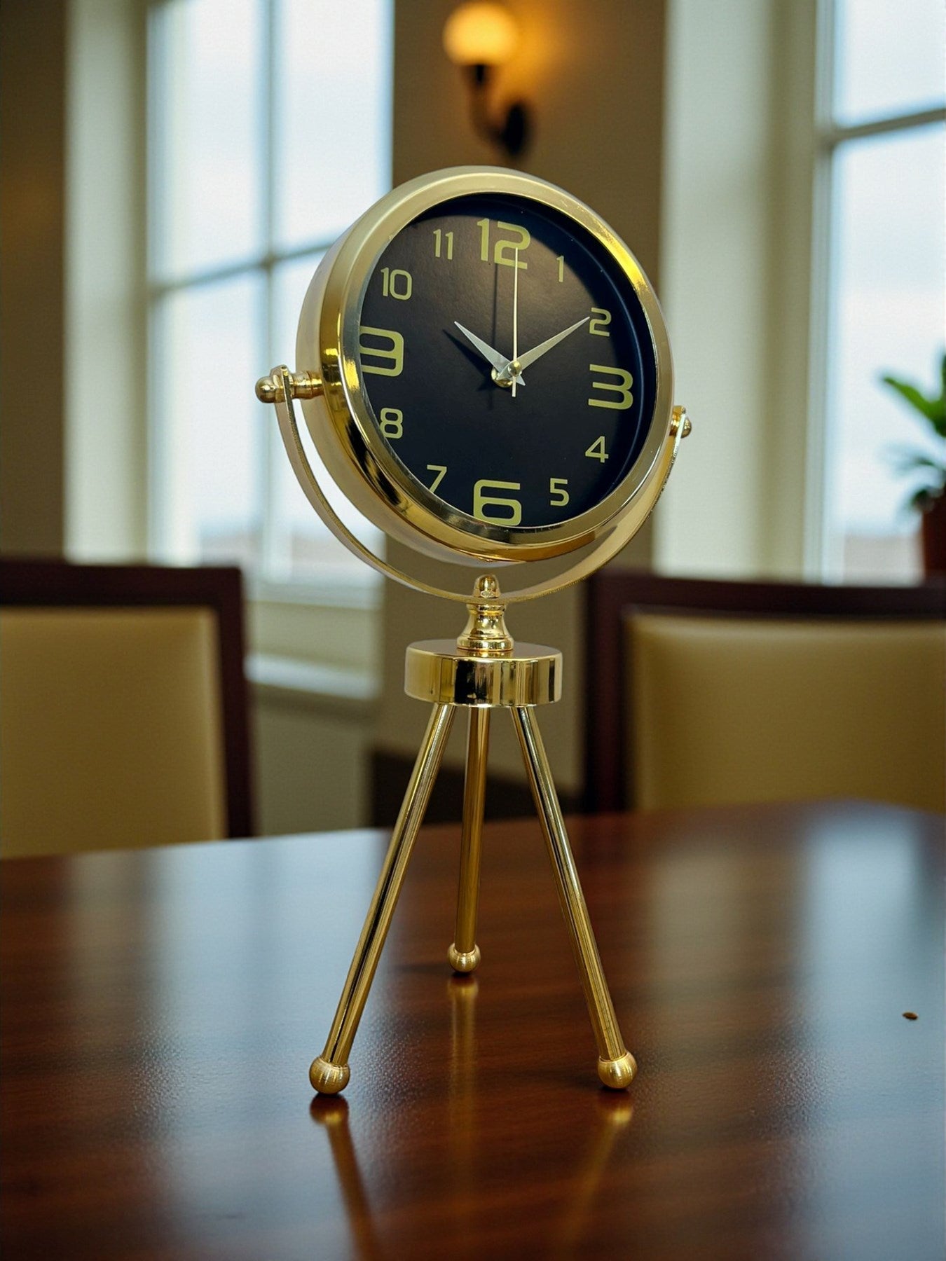 Zentime Gold Lüks Üç Ayaklı Masa Saati