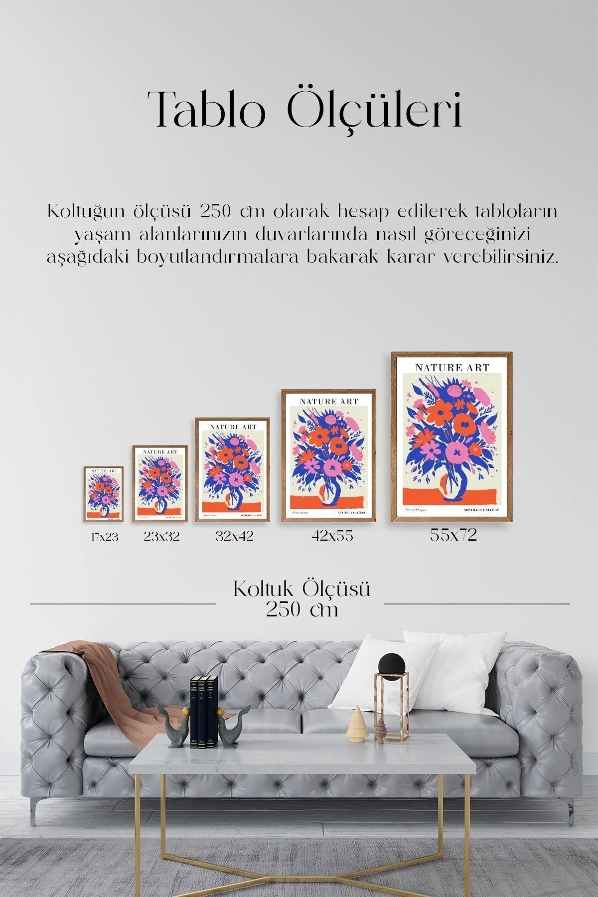 Çiçek Ahşap Çerçeveli Tablo 23 x 30