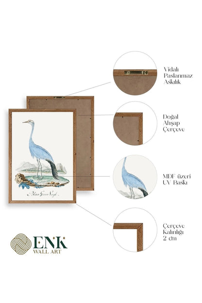 Blaue G. Voyel Ahşap Çerçeveli Tablo 50 x 70