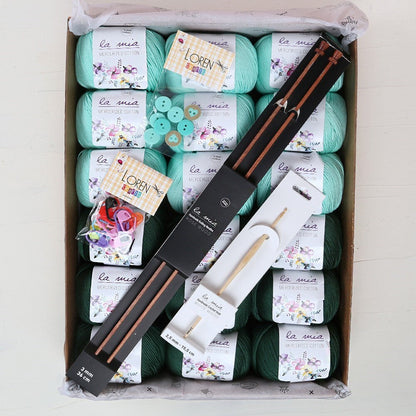 La Mia Mercerized Cotton Zümrüt Seti