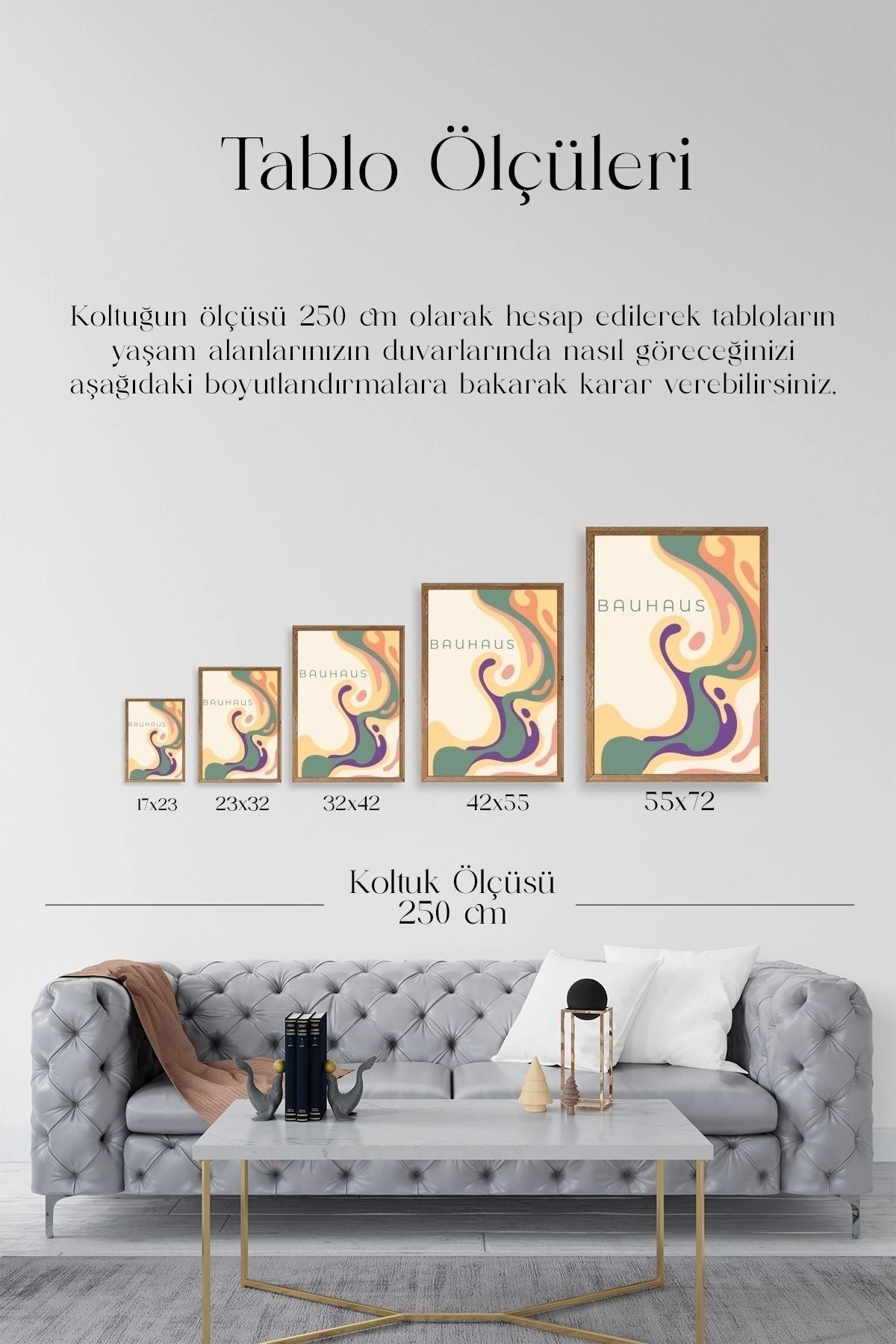 Bauhaus Ahşap Çerçeveli Tablo 17 x 23