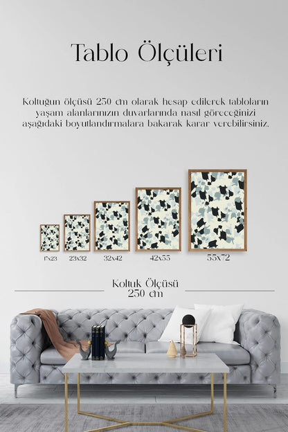 Desen Ahşap Çerçeveli Tablo 23 x 30