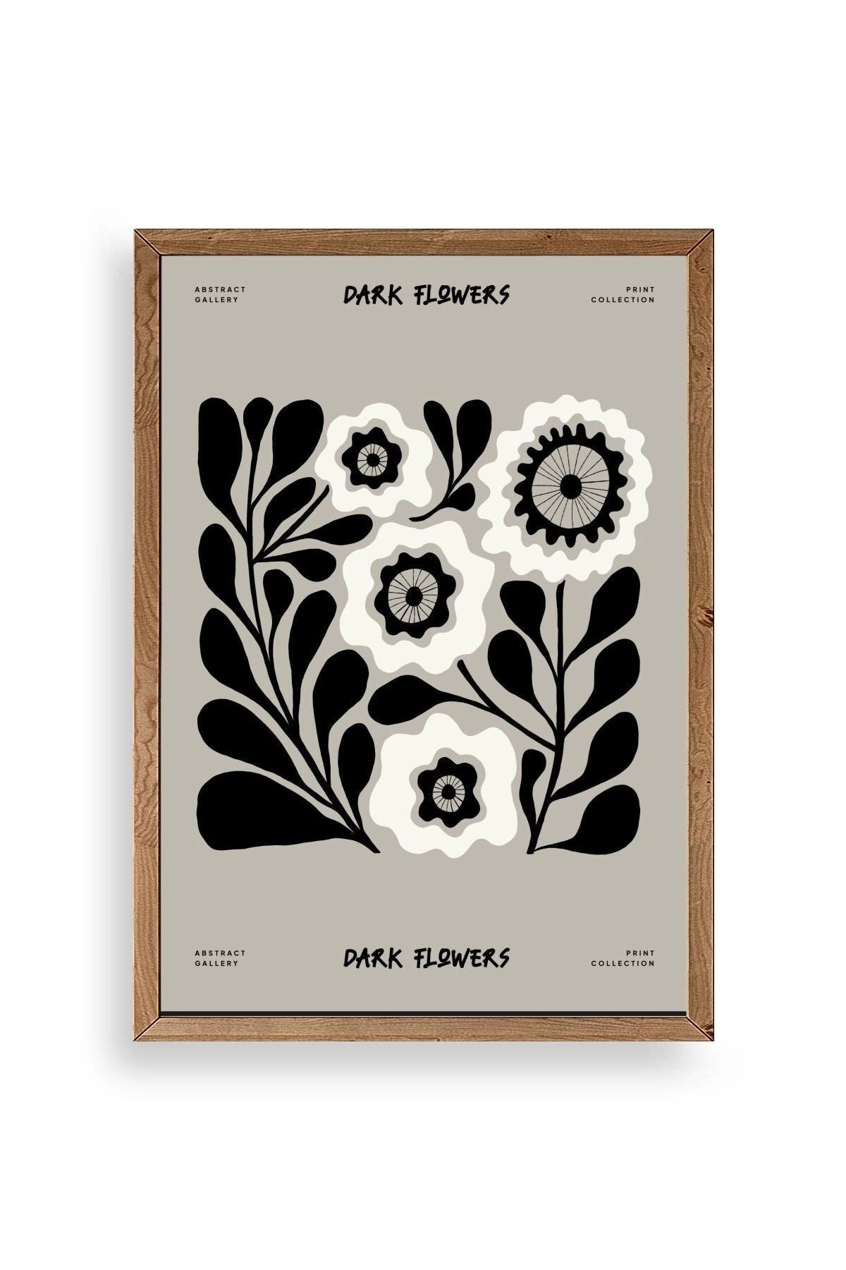 Çiçek Ahşap Çerçeveli Tablo 30 x 42