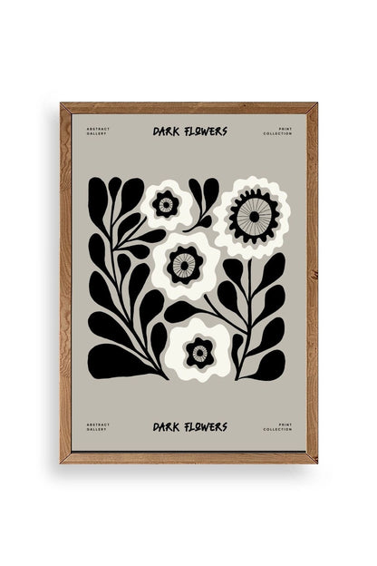 Çiçek Ahşap Çerçeveli Tablo 30 x 42