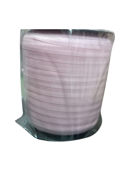 Çamaşır Lastiği Düz 1 cm  1 Metre Açık Pembe