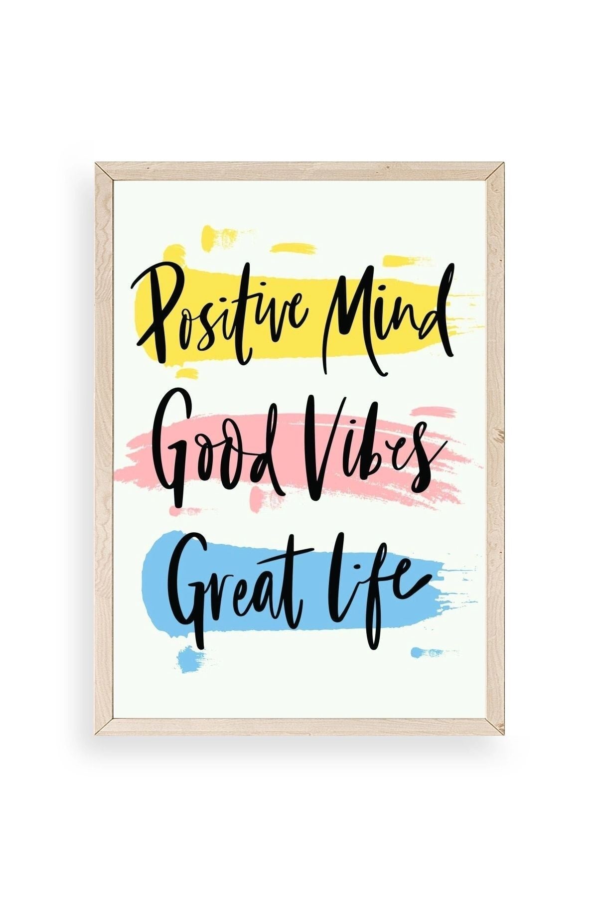 Motto Ahşap Çerçeveli Tablo 23 x 30