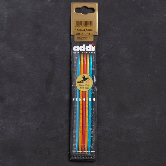 Addi Colibri 4,5mm 15cm Renkli Çorap Şişi - 204-7