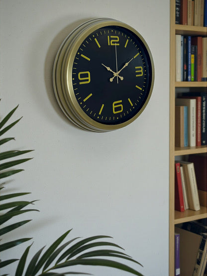 Zentime 40 Cm Metal Eskitme Vintage Duvar Saati