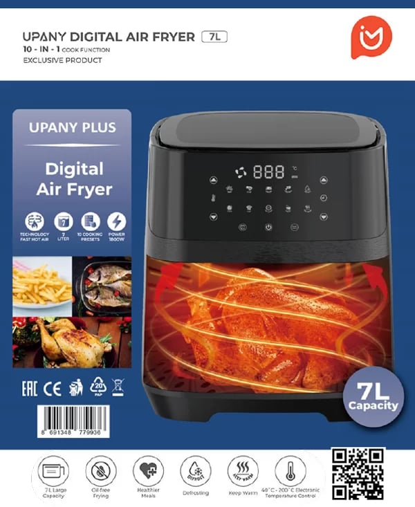 Xiaomi Mi Upany XXL PLUS Air Fryer 7L Yağsız Fritöz